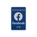 Facebook NFC card, tap to follow us on Facebook, with 3M adhesive backing