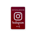 Instagram NFC card, tap to follow us on Instagram, with 3M adhesive backing