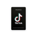 TikTok NFC card, follow us on TikTok, with 3M adhesive backing